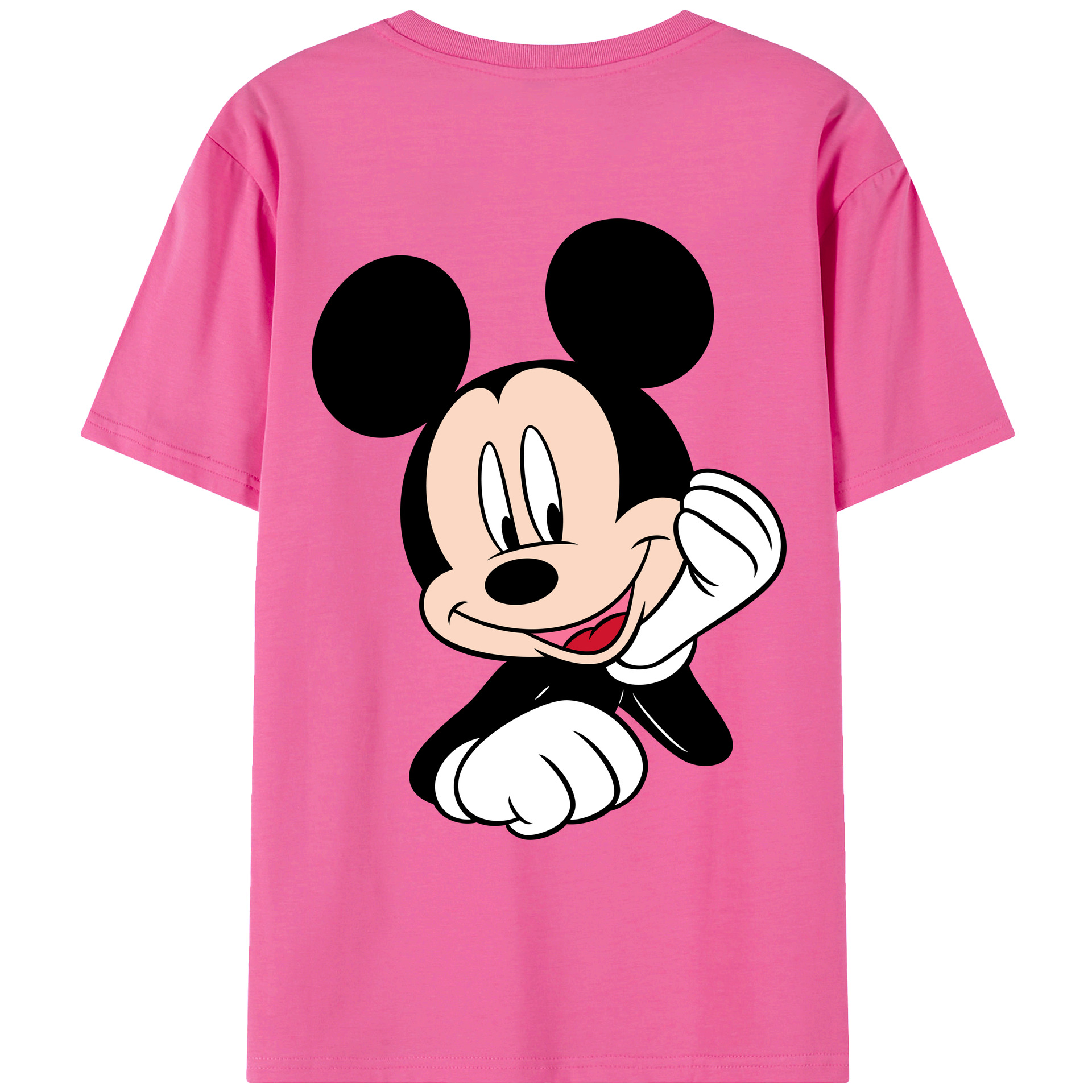 （画像用） ミッキーマウス Mickey Mouse レディース半袖Tシャツ(バックプリント)